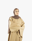 Caramel Umbrella Sleeve Abaya