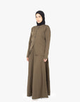 Khaki Eight-Panel Skirt