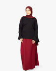Black Tulip Sleeve Top