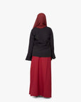 Black Tulip Sleeve Top