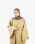 Caramel Umbrella Sleeve Abaya