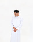 White Emirati Zip Thobe