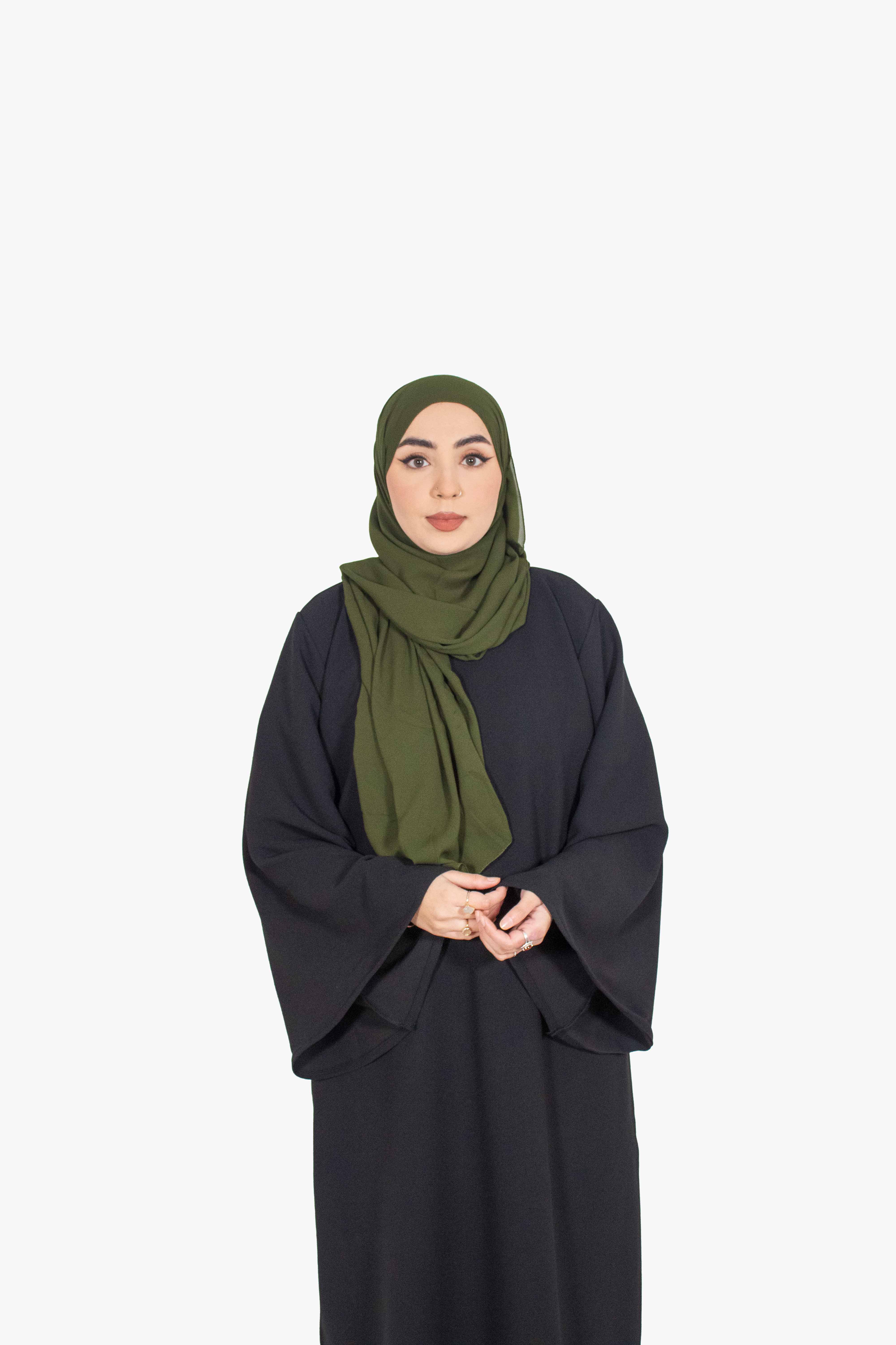 Black Umbrella Sleeve Abaya