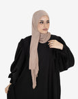 Black Balloon Sleeve Abaya