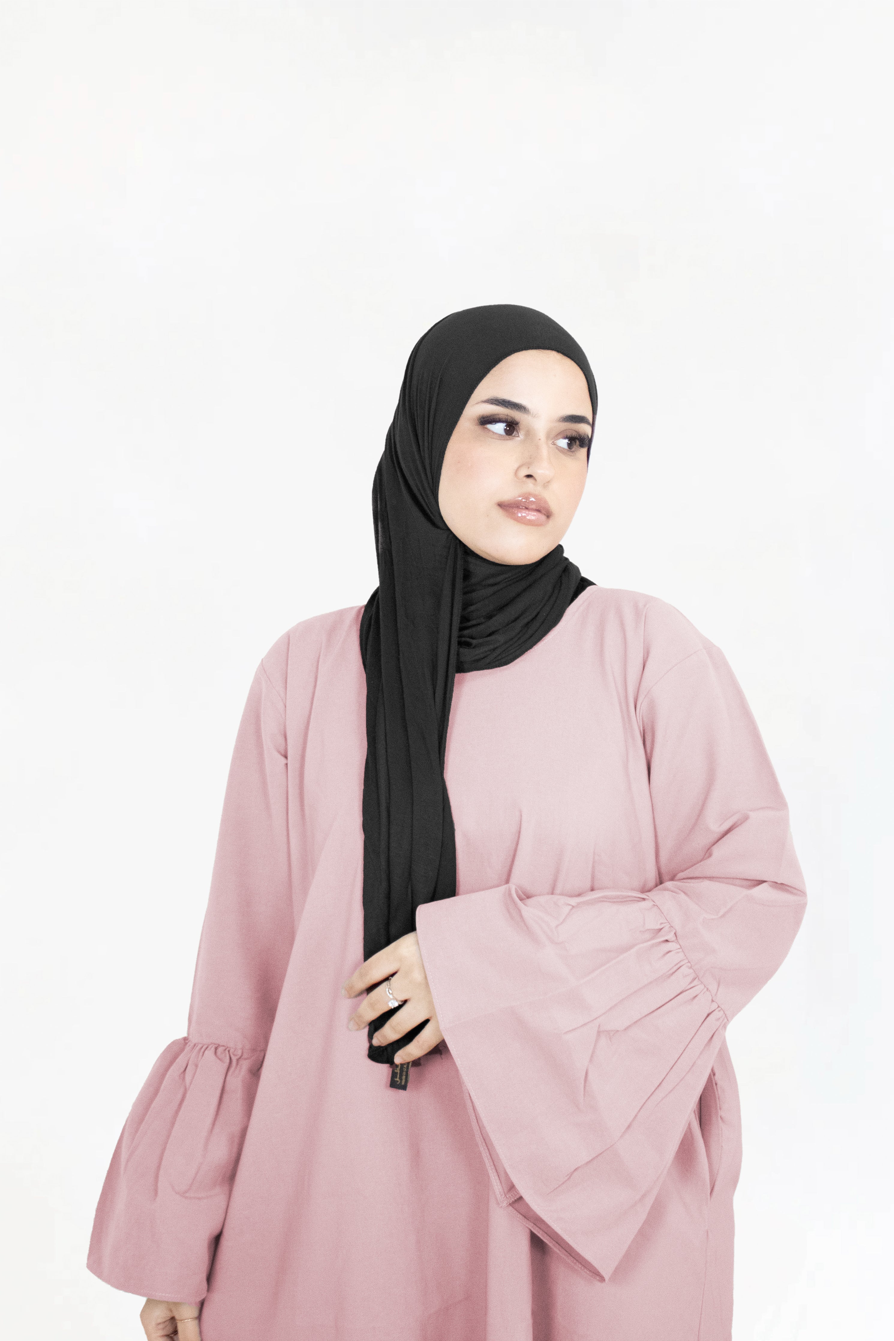 Candy Pink Bell Sleeve Abaya