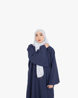 Navy Umbrella Sleeve Abaya