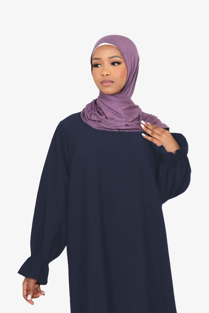 Dark on sale purple abaya