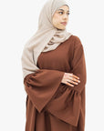 Hazelnut Bell Sleeve Abaya