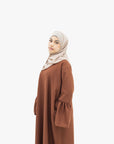 Hazelnut Bell Sleeve Abaya