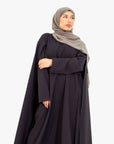 Black Cape Sleeve Abaya