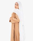 Coffee Side Wrap Abaya