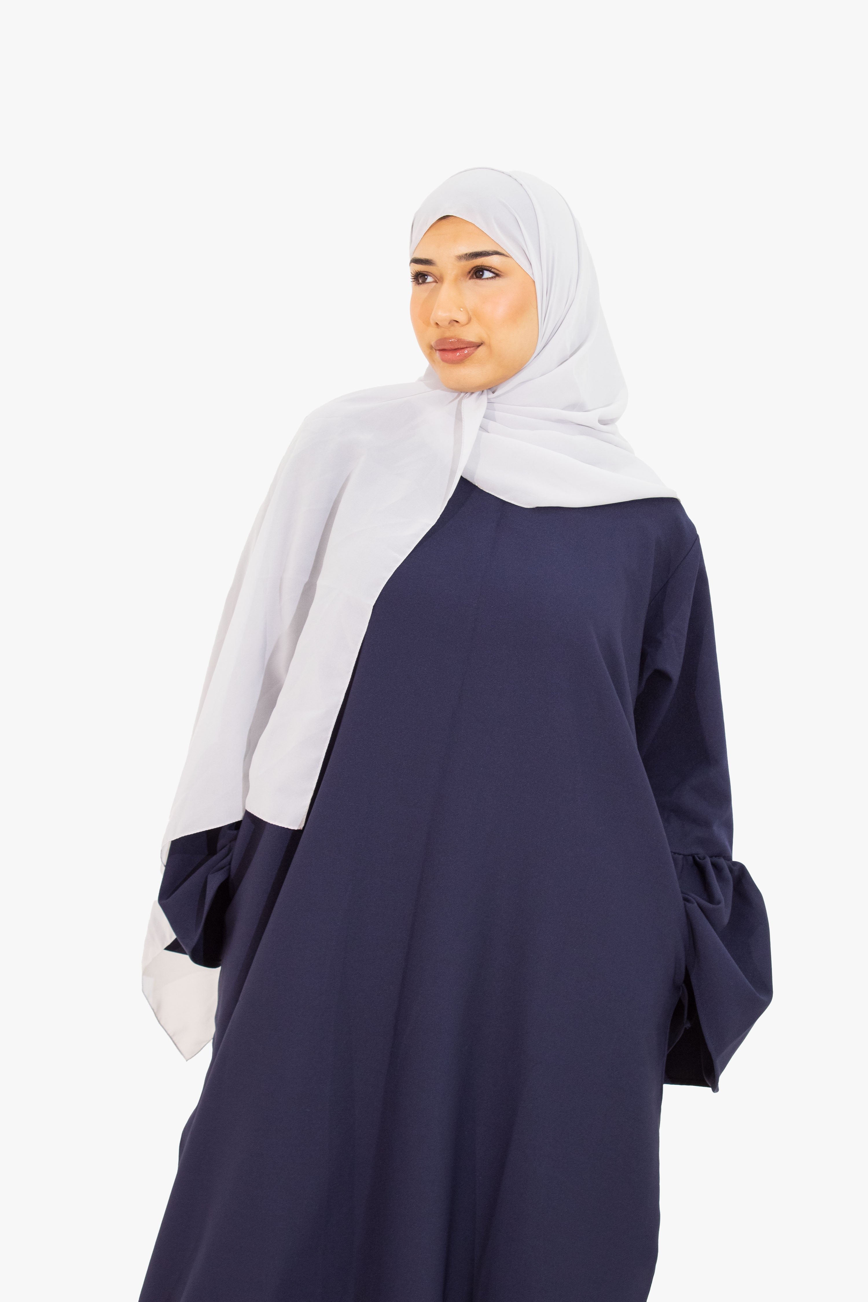 Navy Bell Sleeve Abaya – Jawda Islamic Store