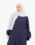 Navy Bell Sleeve Abaya