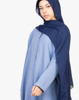 Powder Blue Long Shirt Two-Piece Abaya