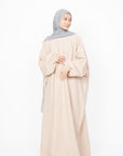 Cream Batwing Abaya