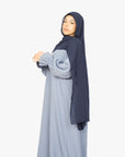 Powder Blue Poet Sleeve Abaya