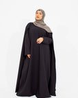 Black Cape Sleeve Abaya