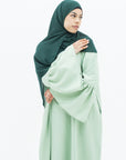 Pistachio Bell Sleeve Abaya