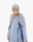 Sky Blue Side Wrap Abaya