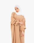 Coffee Marie Sleeve Abaya