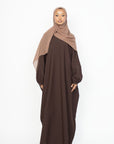 Mocha Brown Batwing Abaya