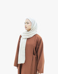 Hazelnut Side Side Wrap Abaya