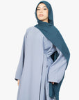 Powder Blue Side Wrap Abaya