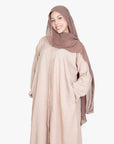 Beige Mélange Long Shirt Abaya