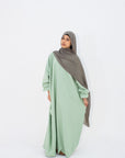 Pistachio Marie Sleeve Abaya