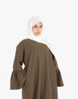 Olive Bell Sleeve Abaya