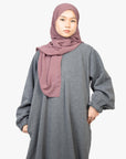 Dark Grey Jumper Abaya