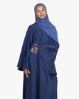 Navy Umbrella Sleeve Abaya