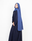 Navy Long Shirt Two-Piece Abaya