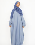 Powder Blue Batwing Abaya