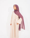 Ivory Side Wrap Abaya