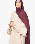 Cream Flower Sleeve Abaya