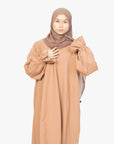 Caramel Poet Sleeve Abaya