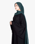 Black Umbrella Sleeve Abaya