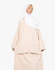 Cream Two-Piece Abaya