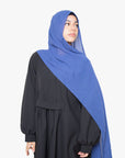 Black Pleated Bridge Abaya