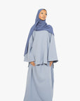 Powder Blue Two-Piece Abaya