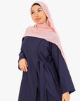 Navy Side Wrap Abaya