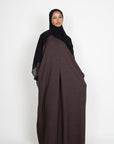 Coffee Mélange Pleat Abaya