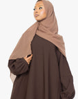 Mocha Brown Batwing Abaya