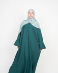 Forest Green Tulip Sleeve Abaya