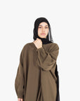 Olive Batwing Abaya