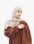 Hazelnut Balloon Sleeve Abaya