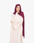 Ivory Bell Sleeve Abaya