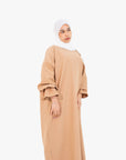 Coffee Marie Sleeve Abaya