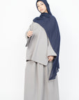 Cloud Grey Two-Piece Abaya